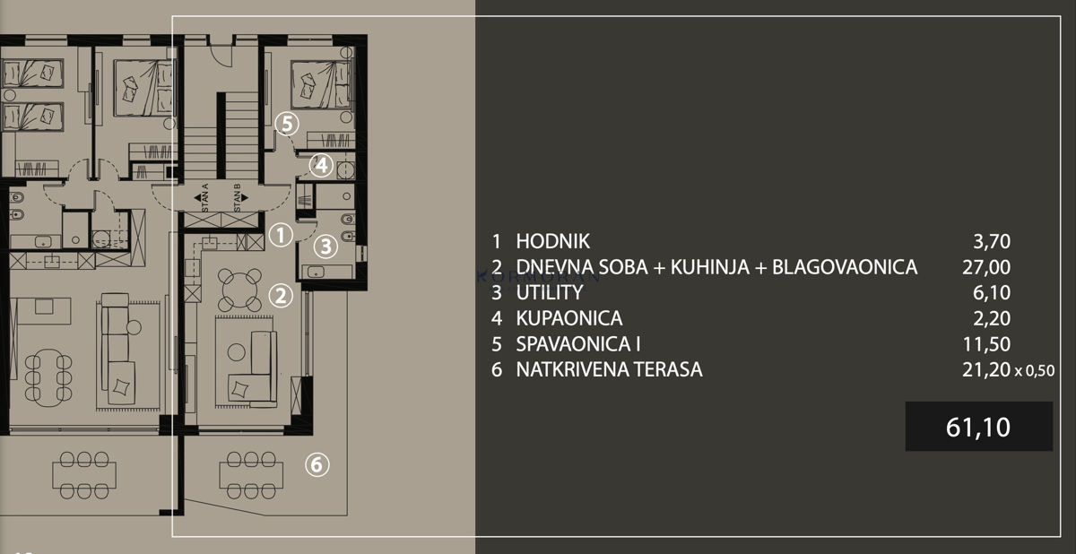 01 - Stanovanje B\F - Savudrija Resort
